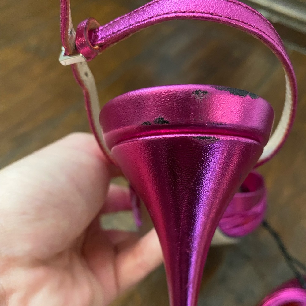 Gucci Pink Slingback Crawford Heeled Sandals - Picture 7 of 10